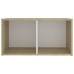 Mueble para TV madera contrachapada blanco y roble 72x35x36,5cm