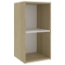 Mueble para TV madera contrachapada blanco y roble 72x35x36,5cm