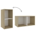 Mueble para TV madera contrachapada blanco y roble 72x35x36,5cm