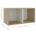 Mueble para TV madera contrachapada blanco y roble 72x35x36,5cm