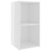 Mueble para TV madera contrachapada blanco brillo 72x35x36,5 cm