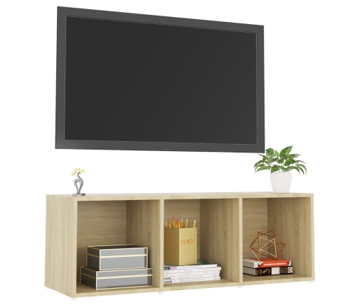 Mueble para TV madera contrachapada roble Sonoma 107x35x37 cm