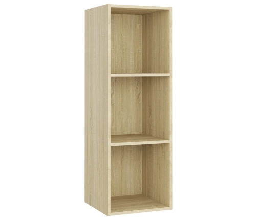 Mueble para TV madera contrachapada roble Sonoma 107x35x37 cm