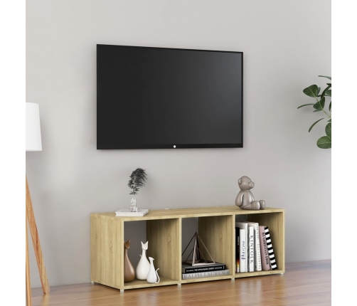 Mueble para TV madera contrachapada roble Sonoma 107x35x37 cm