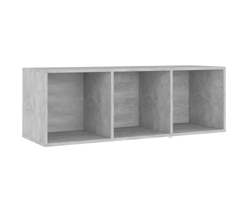 Mueble de TV madera contrachapada gris hormigón 107x35x37 cm