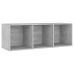 Mueble de TV madera contrachapada gris hormigón 107x35x37 cm