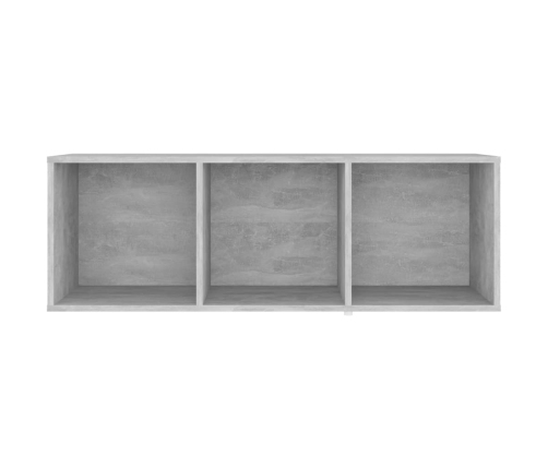 Mueble de TV madera contrachapada gris hormigón 107x35x37 cm