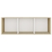 Mueble para TV madera contrachapada blanco y roble 107x35x37 cm