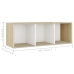 Mueble para TV madera contrachapada blanco y roble 107x35x37 cm