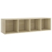 Mueble de TV madera contrachapada roble Sonoma 142,5x35x36,5 cm