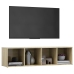 Mueble de TV madera contrachapada roble Sonoma 142,5x35x36,5 cm