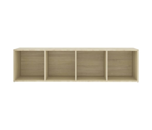 Mueble de TV madera contrachapada roble Sonoma 142,5x35x36,5 cm