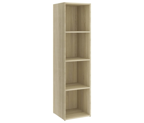 Mueble de TV madera contrachapada roble Sonoma 142,5x35x36,5 cm