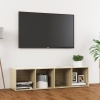 Mueble de TV madera contrachapada roble Sonoma 142,5x35x36,5 cm