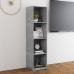 Mueble de TV madera contrachapada gris hormigón 142,5x35x36,5cm