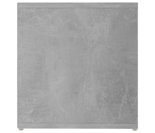 Mueble de TV madera contrachapada gris hormigón 142,5x35x36,5cm