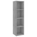 Mueble de TV madera contrachapada gris hormigón 142,5x35x36,5cm