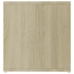 Mueble TV madera contrachapada blanco y roble 142,5x35x36,5 cm