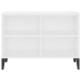 Mueble de TV con patas de metal blanco 69,5x30x50 cm