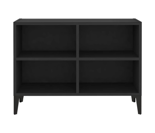 Mueble de TV con patas de metal negro 69,5x30x50 cm