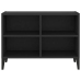 Mueble de TV con patas de metal negro 69,5x30x50 cm