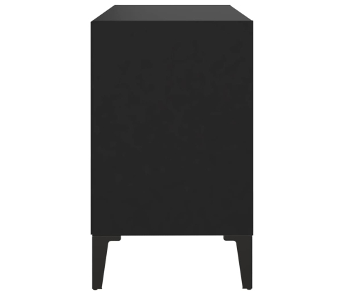 Mueble de TV con patas de metal negro 69,5x30x50 cm