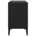 Mueble de TV con patas de metal negro 69,5x30x50 cm