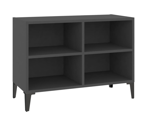 Mueble de TV con patas de metal gris 69,5x30x50 cm