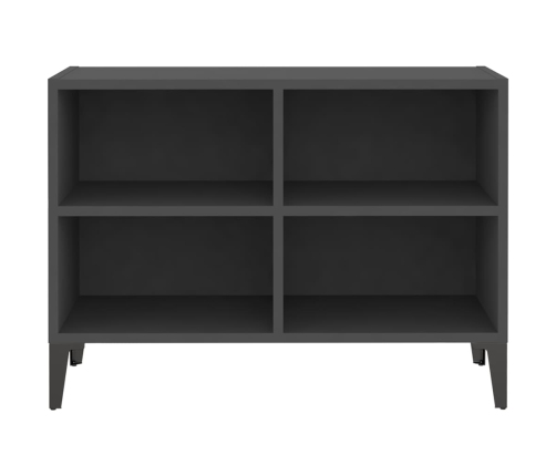 Mueble de TV con patas de metal gris 69,5x30x50 cm