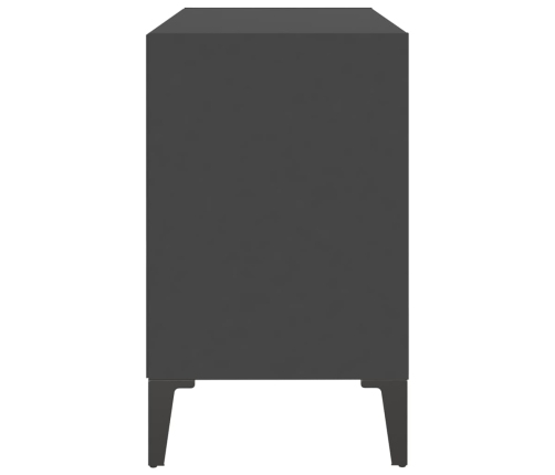 Mueble de TV con patas de metal gris 69,5x30x50 cm