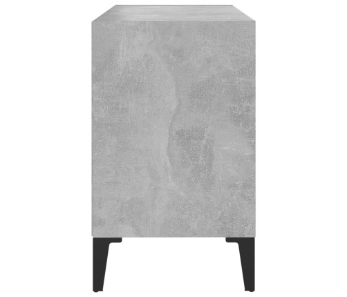 Mueble de TV con patas metal gris hormigón 69,5x30x50 cm