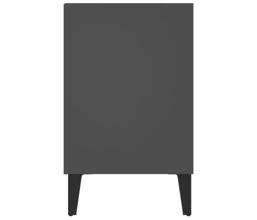 Mueble de TV con patas de metal gris 103,5x30x50 cm