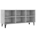 vidaXL Mueble de TV con patas metal gris hormigón 103,5x30x50 cm