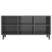 Mueble de TV con patas de metal gris brillante 103,5x30x50 cm