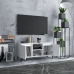 Mueble de TV con patas de metal blanco 103,5x35x50 cm