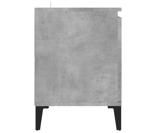 Mueble de TV con patas metal gris hormigón 103,5x35x50 cm