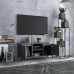 Mueble de TV con patas de metal gris brillante 103,5x35x50 cm