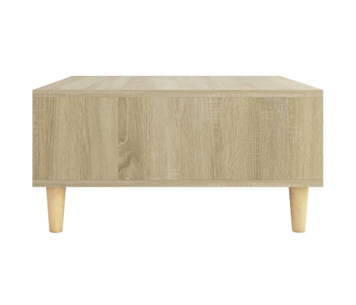 Mesa de centro madera contrachapada roble Sonoma 60x60x30 cm