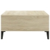 vidaXL Mesa de centro madera contrachapada roble Sonoma 60x60x30 cm