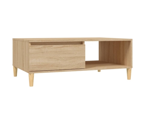 vidaXL Mesa de centro madera contrachapada roble Sonoma 90x60x35 cm