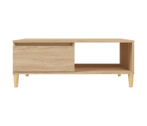 vidaXL Mesa de centro madera contrachapada roble Sonoma 90x60x35 cm