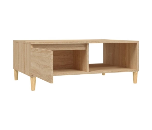 vidaXL Mesa de centro madera contrachapada roble Sonoma 90x60x35 cm