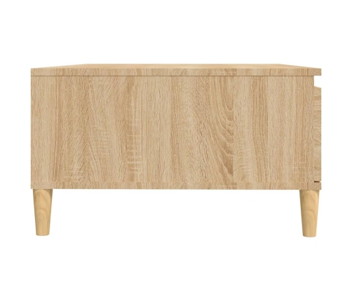 vidaXL Mesa de centro madera contrachapada roble Sonoma 90x60x35 cm