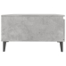 Mesa de centro madera contrachapada gris hormigón 90x60x35 cm