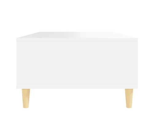 vidaXL Mesa de centro madera contrachapada blanco 103,5x60x35cm