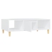 vidaXL Mesa de centro madera contrachapada blanco 103,5x60x35cm