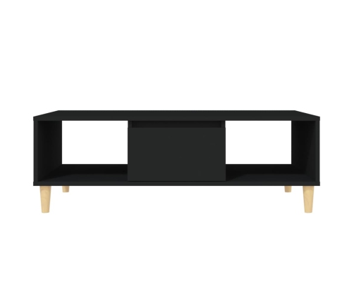 Mesa de centro madera contrachapada negro 103,5x60x35 cm