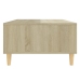 Mesa de centro madera contrachapada blanco roble 103,5x60x35cm