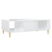 vidaXL Mesa de centro madera contrachapada blanco brillo 103,5x60x35cm