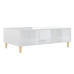 vidaXL Mesa de centro madera contrachapada blanco brillo 103,5x60x35cm